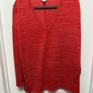 Terra & Sky Orange Lightweight Long SleeveSweater